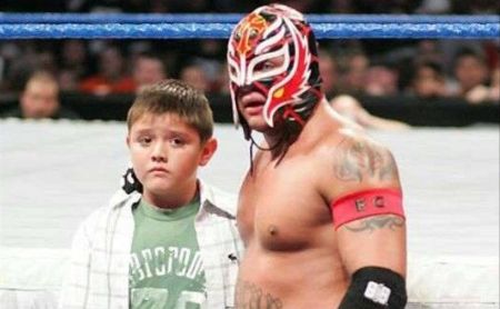 Rey Mysterio's son is also working hard to be a pro wrestler.
